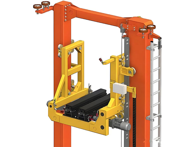 Warehouse stacker crane wheel