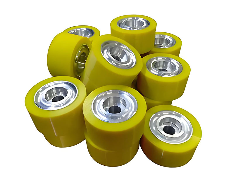 Polyurethane-coated wheels