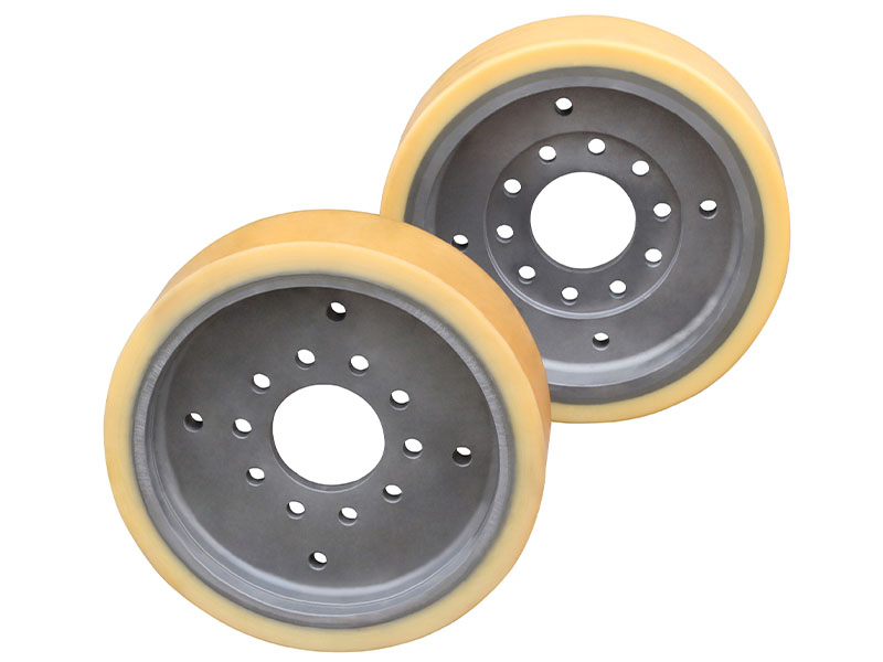 Monorail crane drive wheel